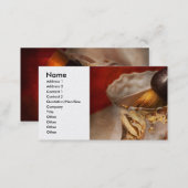 Barber - Shaving - The beauty of barbering Business Card (Front/Back)