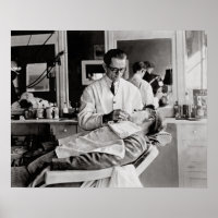 Barber Shop, 1923. Vintage Photo