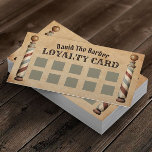 Barber Shop Barbershop Vintage Loyalty Punch<br><div class="desc">Barber Shop Barbershop Vintage Loyalty Punch Cards.</div>