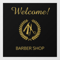  BARBER SHOP OPEN Sign w/Directional Left Right Arrow