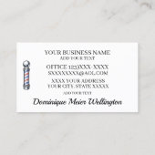 Barber Shop Business Card (Back)