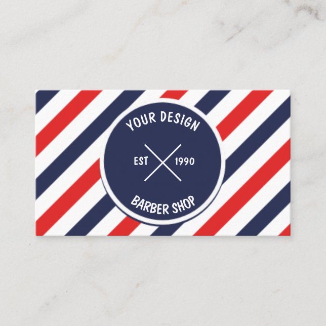 Barber Shop Business Card (Front)