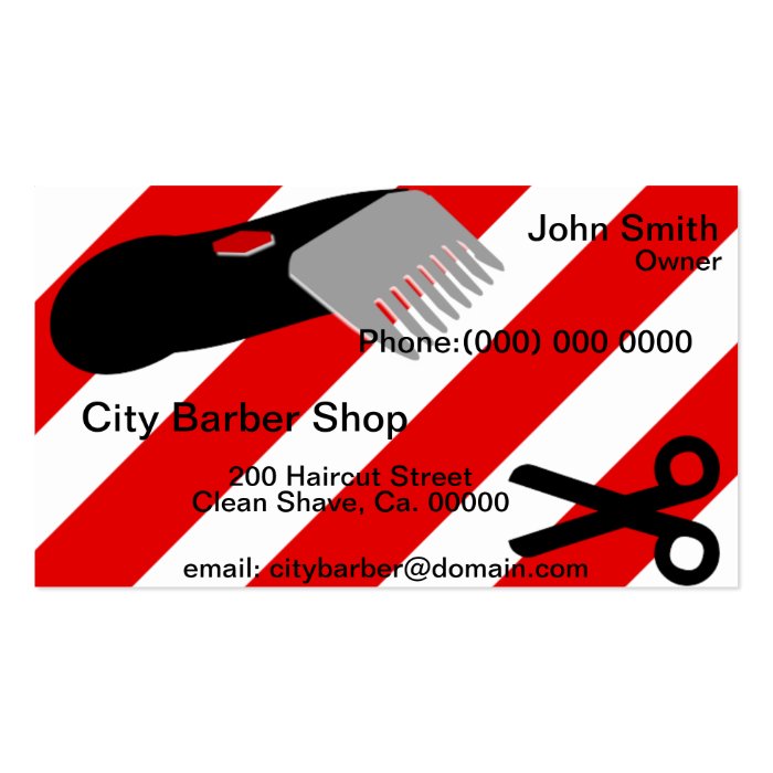 Barber Shop Business Card