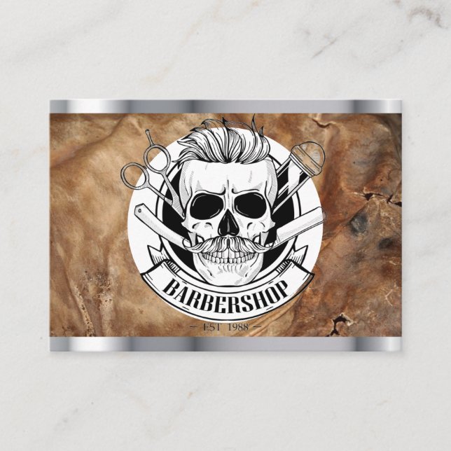 barber shop business card (Front)