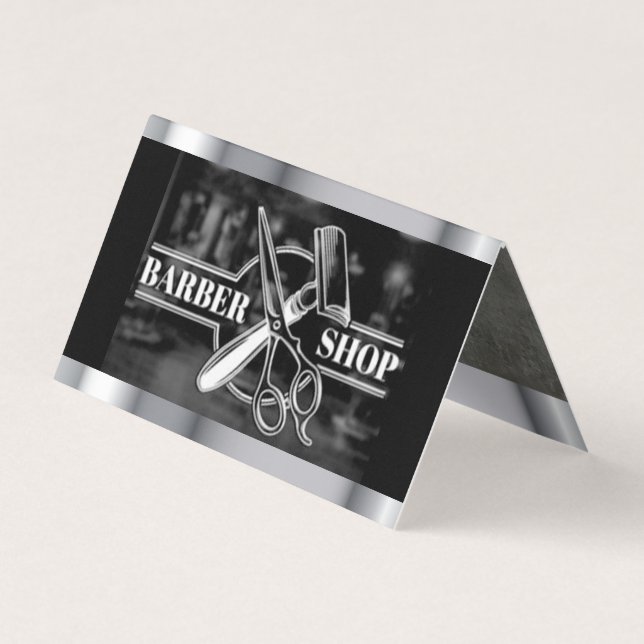 Barber shop business card (Front)