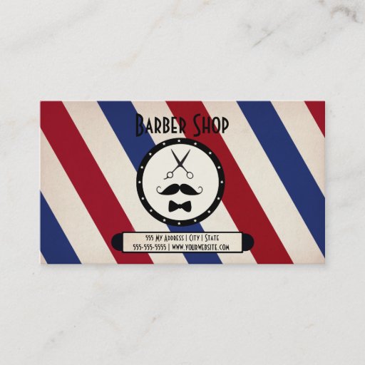 Customizable Barber shop Business Card