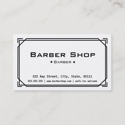 Barber shop Business Card