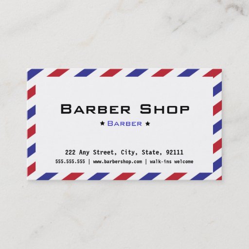 Customizable Barber shop Business Card