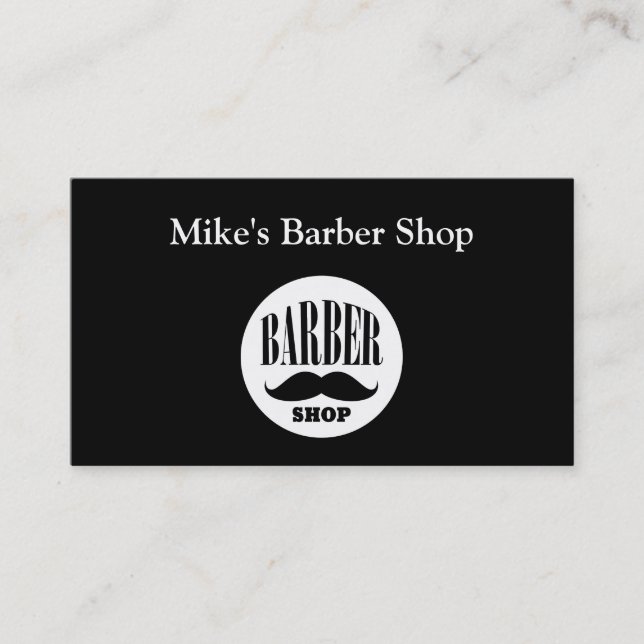 Barber Shop Business Cards (Front)