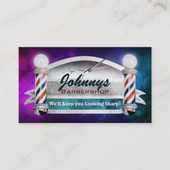 Barber Shop Business Cards by MsRenny at Zazzle