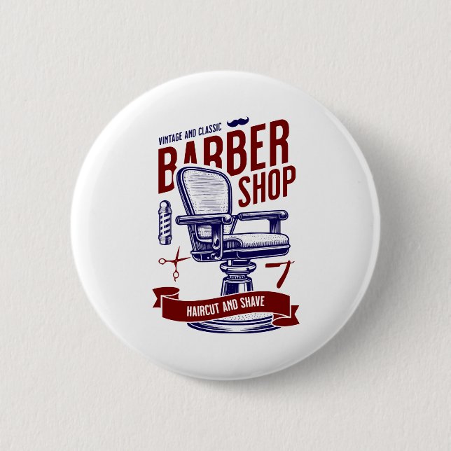 Barber Shop Button (Front)