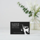 Barber shop chair image cover business card (Standing Front)
