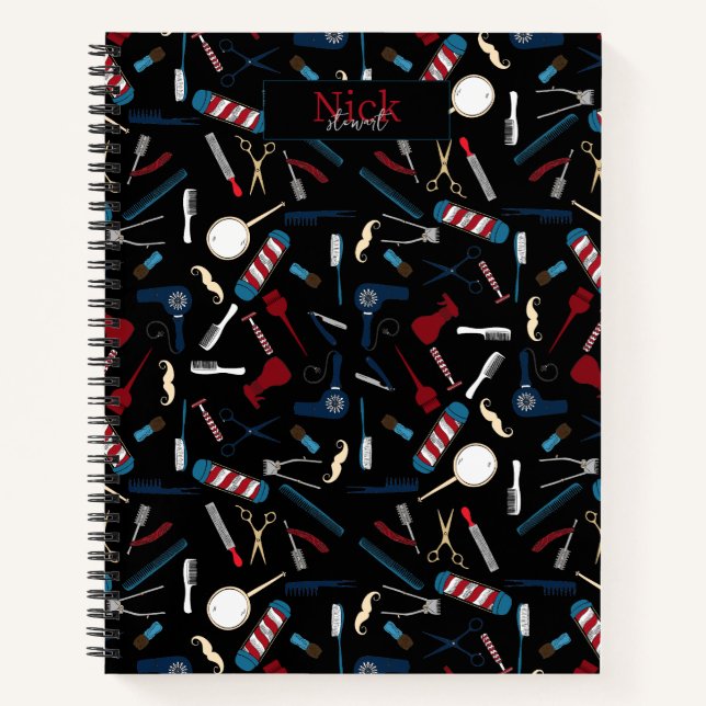 Barber Shop Custom Notebook (Front)