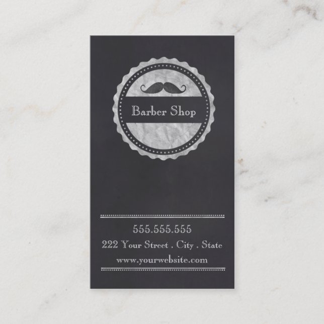 Barber Shop Customer loyalty business card (Front)