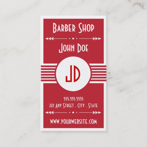 Barber Shop Customer loyalty business card