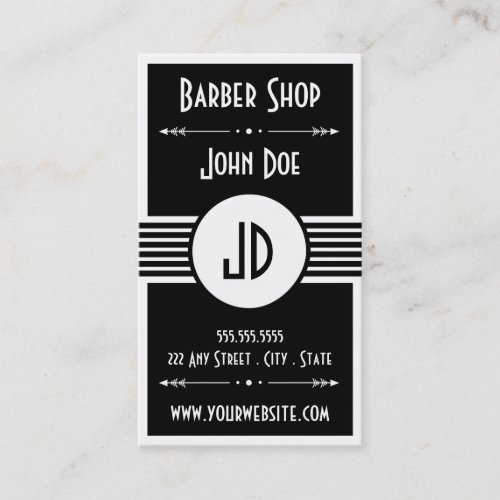 Barber Shop Customer loyalty business card