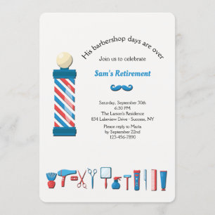 Barber Shop Elements Invitation