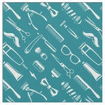 Barber Shop Hair Stylist Pattern Fabric