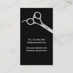 Barber Shop Hair Stylist Professional Barbershop Business Card | Zazzle