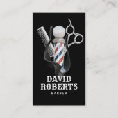 Barber Shop Hair Stylist Professional Barbershop Business Card (Front)