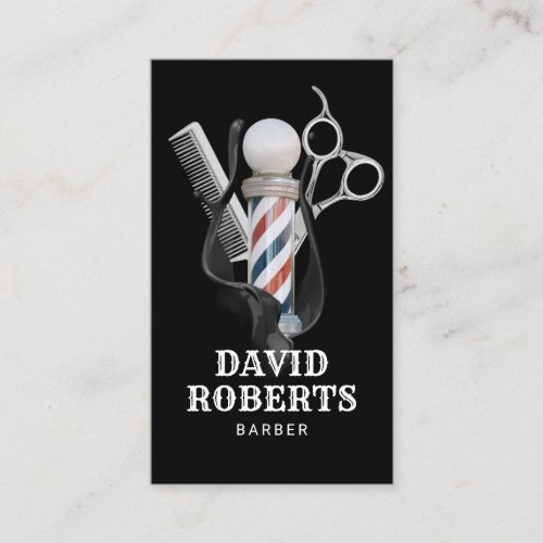 Barber Shop Hair Stylist Professional Barbershop Business Card