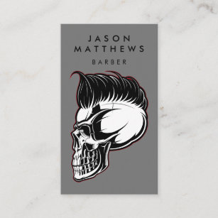 BARBER SHOP   Haircut & Shave Square Business Card