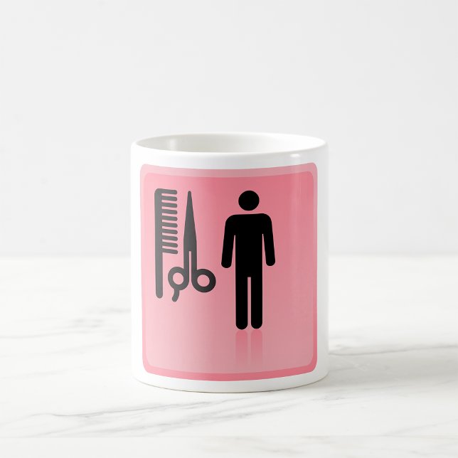 Barber Shop Icon Haircut Comb and Scissors  Coffee Mug (Creator Uploaded)