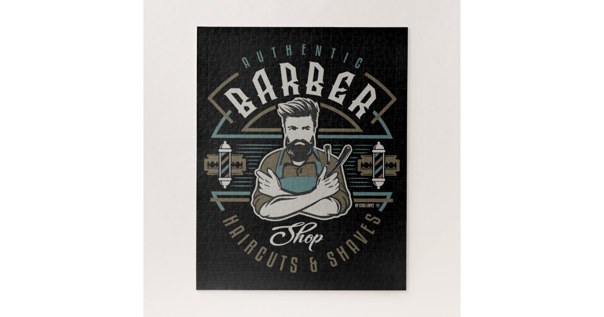 Barber Shop Jigsaw Puzzle Zazzle