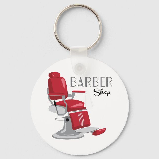 Barber Shop Keychain (Front)