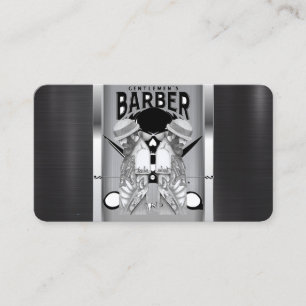 Barber shop logo / skull business card