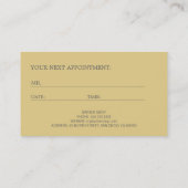 Barber shop luxury logo appointment template (Back)