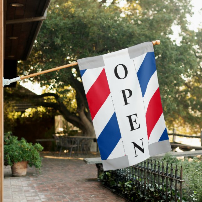 Barber Shop Open Sign (In SItu)