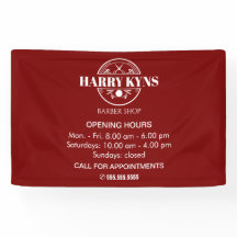 Barber shop opening hours custom