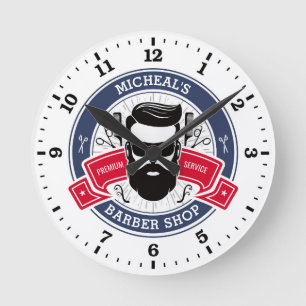 Barber Shop Personalized Wall Clock