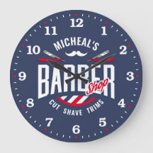 Barber Shop Personalized Wall Clock