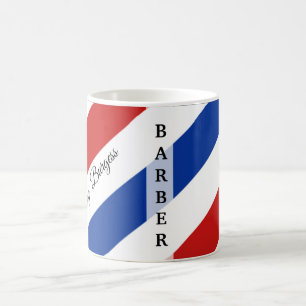 Barber Shop Pole Hairdresser Modern Coffee Mug