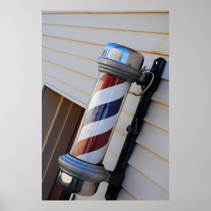 Barber Shop Pole Print