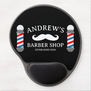 Barber shop pole pro mousepad for men's hair salon