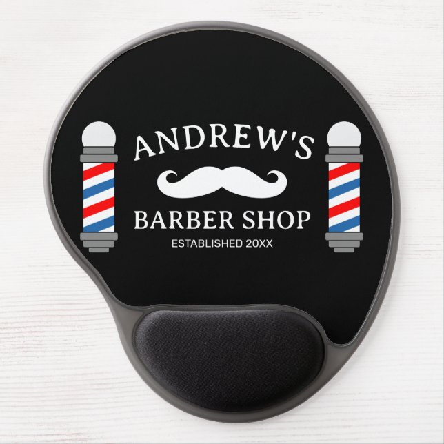 Barber shop pole pro mousepad for men's hair salon (Front)