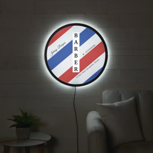 Barber Shop Pole Professional Modern LED Sign