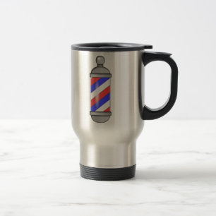 Barber Shop Pole Travel Mug