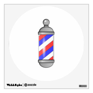 Barber Shop Pole Wall Decal