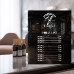 Barber Shop Professional Hair stylist Price List Plaque<br><div class="desc">Discover our exclusive Barbershop Price List Plaque – a stylish and informative addition to your grooming haven. Crafted with a touch of modern flair, this plaque showcases your services and prices in a clear and elegant manner. Enhance the experience for your valued clients by providing transparency and convenience. Elevate your...</div>
