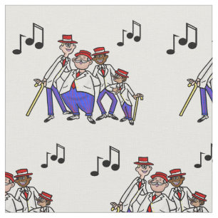 Barber Shop Quartet Fabric Material