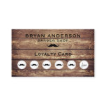 Barber Shop Rustic Loyalty Punch Card Barber Shop Rustic Loyalty Punch Card