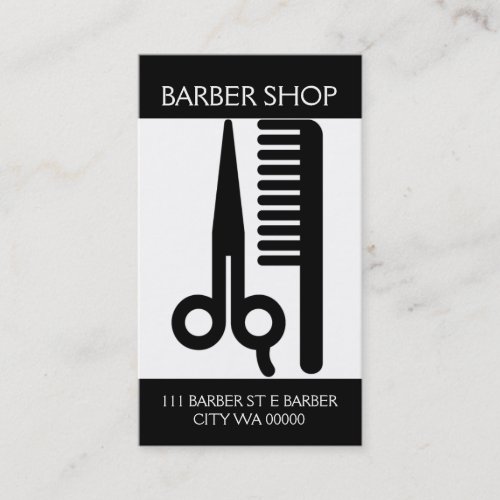 Barber Shop Salon Beauty Business Card