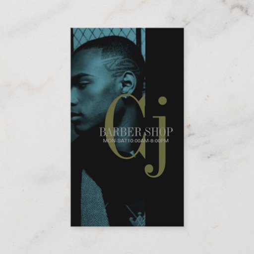 Customizable Barber Shop, Salon Business Card