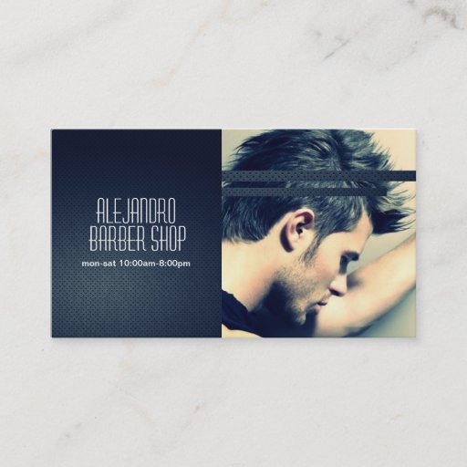 Customizable Barber Shop, Salon Business Card