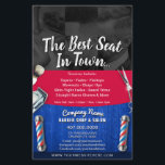Barber Shop & Salon Customizable Coupon Template Flyer<br><div class="desc">Remain visible and in front of the competiton by customizing,  printing and handing out these effective barber shop flyers to all who can utilize your barber/salon services. Keep or replace eplacing the barber cuts/images in backround with your own.</div>