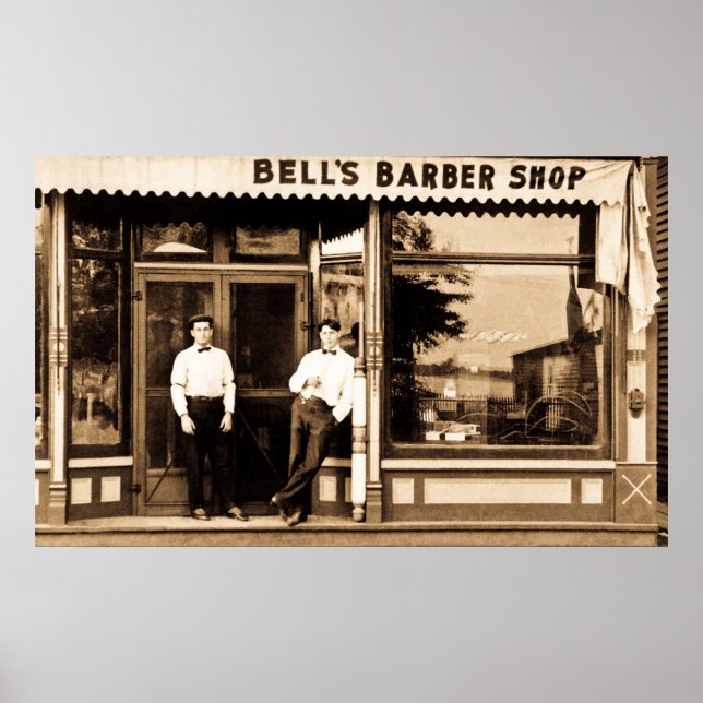 Barber Shop Vintage Retro Americana Poster (Front)